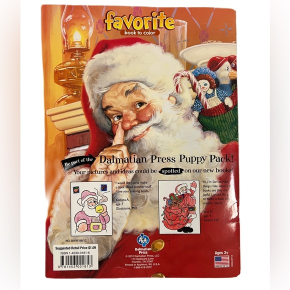 Christmas set: storybook, coloring books & markers - Picture 5 of 10